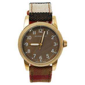 Klockarmband Burberry BU7834 Textil Bi-färg