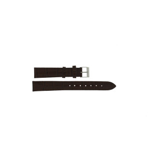 Klockarmband Universell E035-XL Läder Brun 16mm