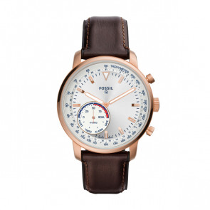 Klockarmband Fossil FTW1172 Läder Brun 22mm