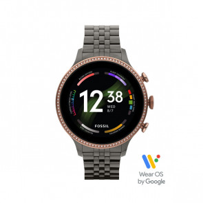 Klockarmband Smart klocka Fossil FTW6078 Stål Grå 18mm