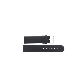 Klockarmband Universell G123 Läder Svart 20mm