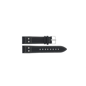 Klockarmband Universell G165 Läder Svart 20mm