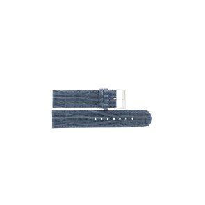 Klockarmband Universell G600 Läder Blå 20mm
