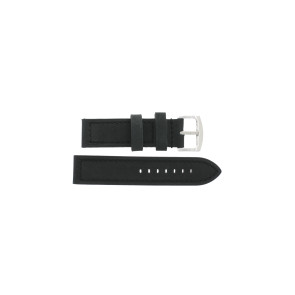 Klockarmband Universell I103 Läder Antracitgrå 24mm