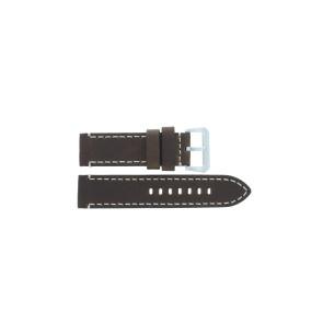 Klockarmband Universell I354 Läder Brun 24mm