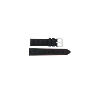 Klockarmband Universell JD752-RS Silikon Svart 20mm