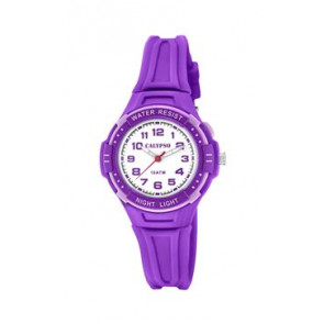 Klockarmband Calypso K6070-4 Gummi Lila 7mm