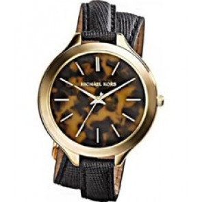 Klockarmband Michael Kors MK2346 Läder Svart 12mm