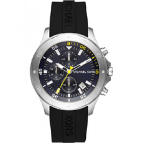 Klockarmband Michael Kors MK8567 Silikon Svart 22mm