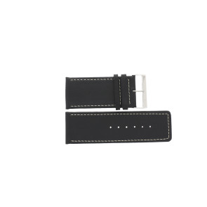 Klockarmband i äkta läder svart 34mm EX-J43