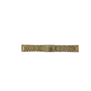 Klockarmband Universell ST-DBL-22 Stål Guldpläterad 22mm