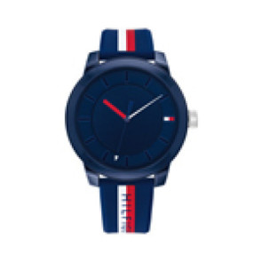 Klockarmband Tommy Hilfiger TH.306.1.47.2888 / TH679302558 / 2558 Läder/Plastic Blå 20mm