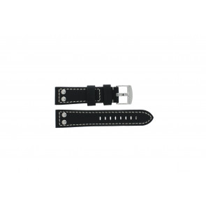 Klockarmband Universell Tzev.2844.01 Läder Svart 22mm
