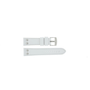 Horlogeband Universeel 2844.09.20 Leder Wit 20mm