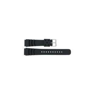 Klockarmband Gummi 20mm Svart EX 6