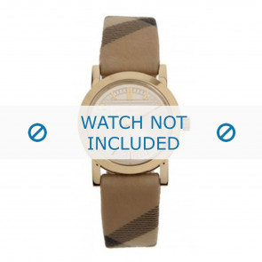 Klockarmband Burberry BU1399 Läder Gräddvit / Beige / Elfenben 16mm