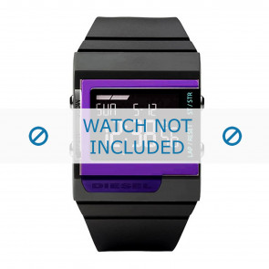 Diesel klockarmband DZ7181 Silikon Antracitgrå 23mm