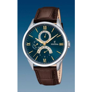 Klockarmband Festina F16823/A Läder Brun