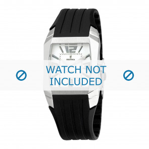 Festina klockarmband F16131-1 / F16131-2 / F16131-3 / F16131-4 / F16131-5 Gummi / plast Svart 21mm