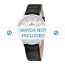 Festina klockarmband F6806-1 / F6806-2 / F6806-3 / F6806-4 / F6806-5 Krokodil läder Svart 20mm + sömmar svart