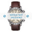 Tissot klockarmband T106-417-16-262-00 / T600038327 Läder Brun + sömmar vitt