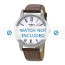 Tissot klockarmband T033.410.16.013.00 - T600027527 / T033.410.16.013.01 / T033.423.16.038.00 Krokodil läder Brun 19mm